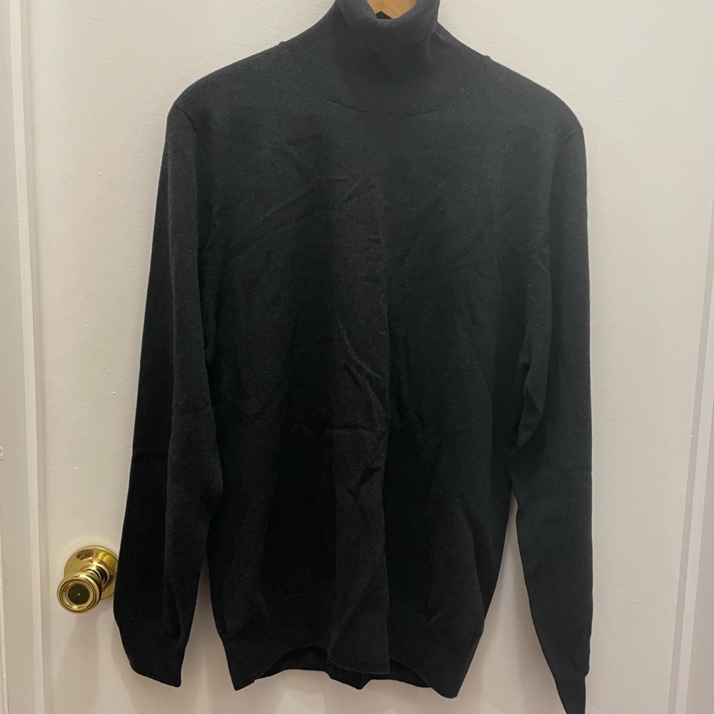 NWT Falconeri Men’s Black Cashmere Turtleneck Sweater
